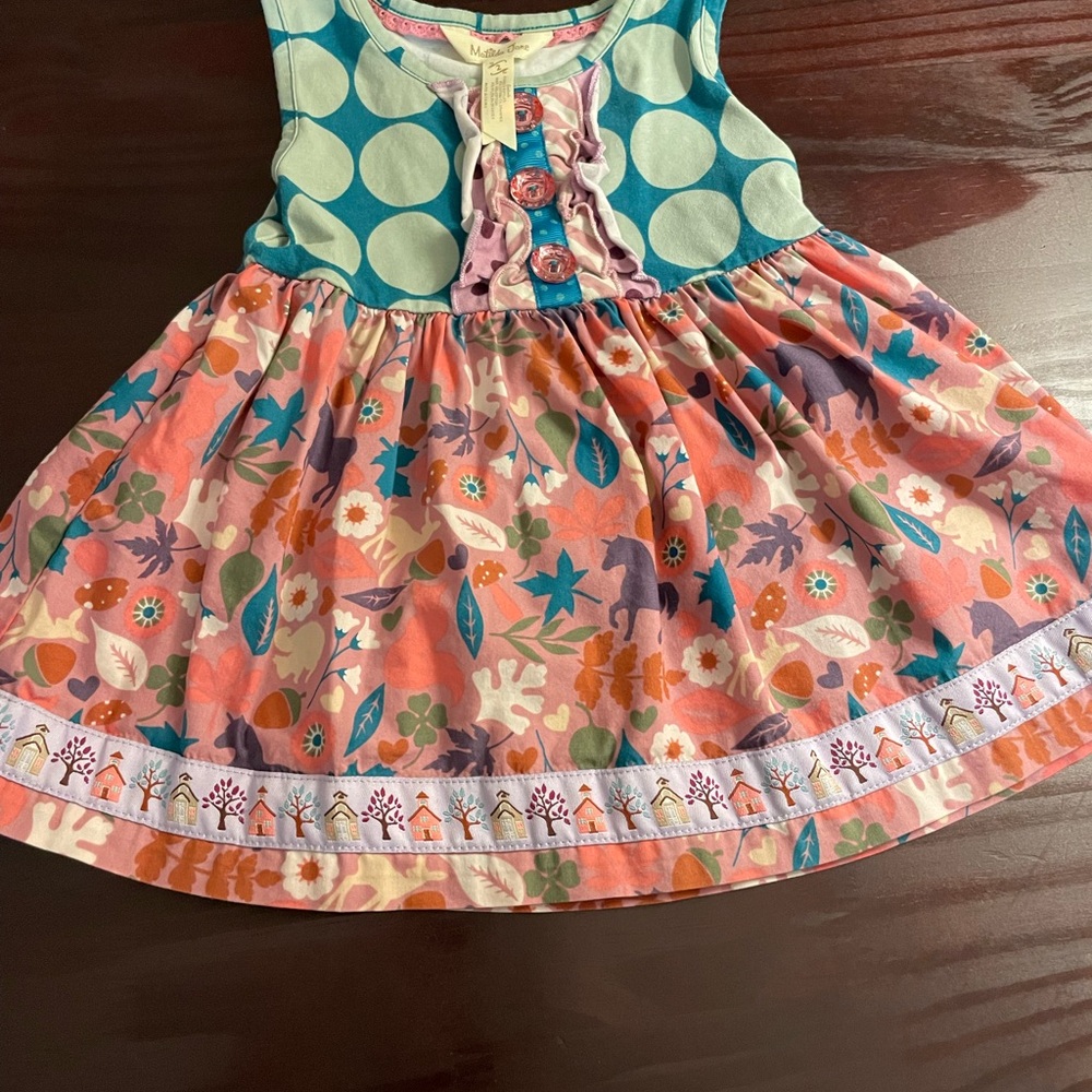 Matilda Jane Green and Blue Ruffled Tiered Sundress